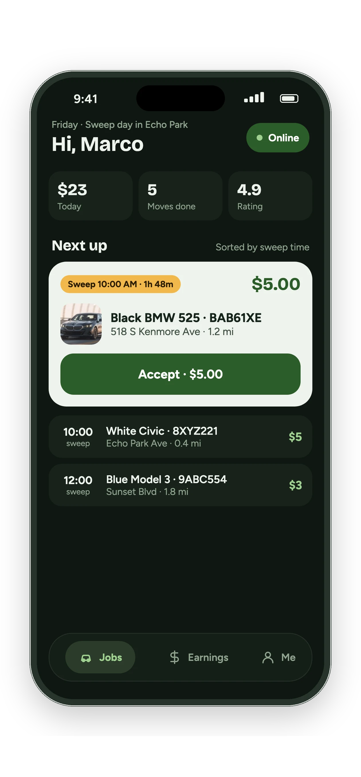 Driver app
