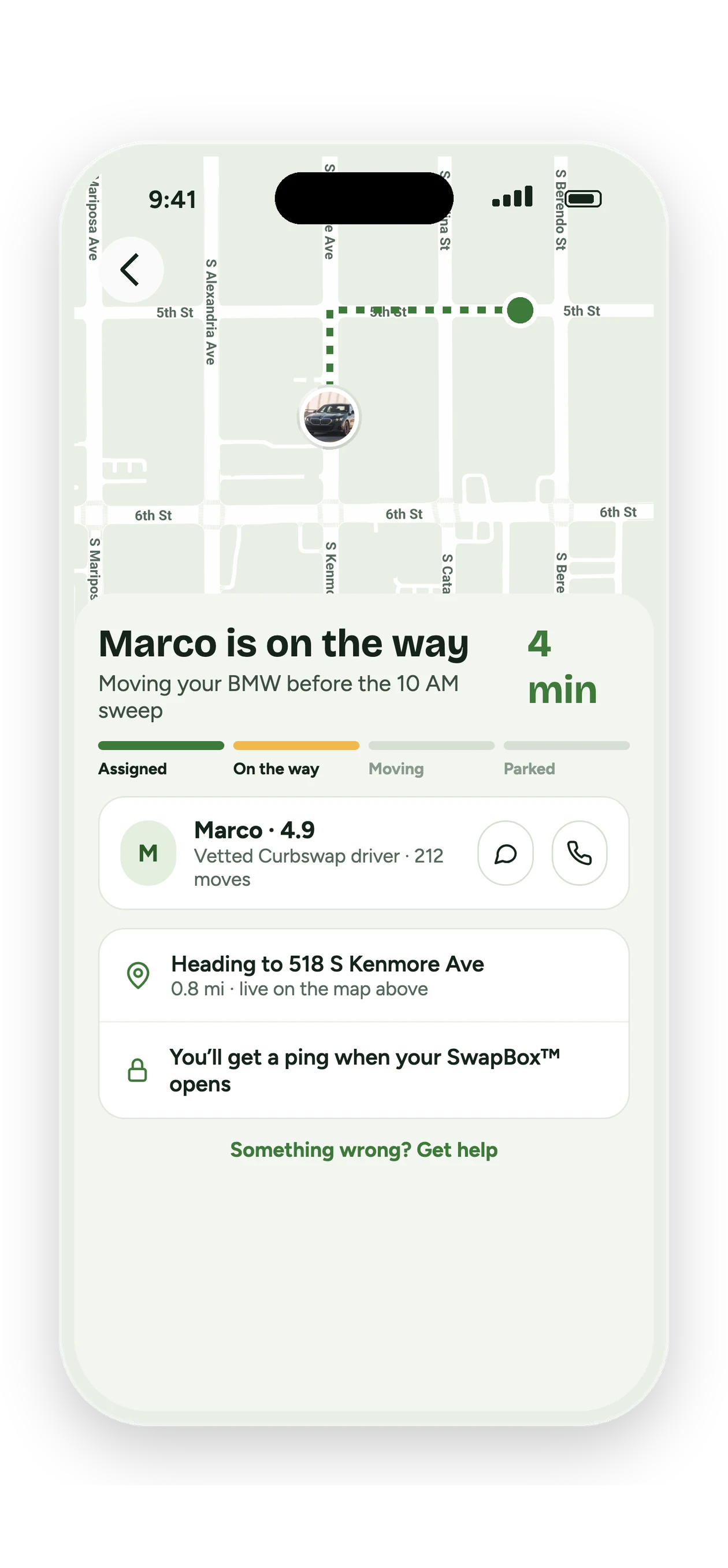 Live Curbswap status
